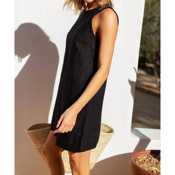 NEW EMERSON FRY marcelle shift dress in black beauty - Picture 3 of 4